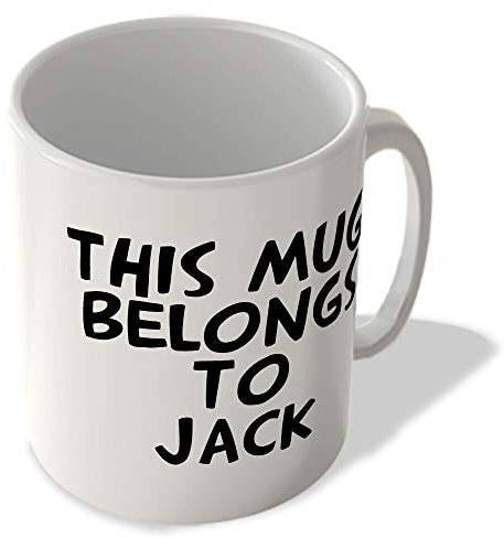 McMug - This Mug Belongs to Jack - Mug, Ceramic, 11fl.oz.