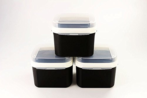 TUPPERWARE Bellevue 2,6 L schwarz (3) Vorratshaltung Apollo Royal Naschkätzchen