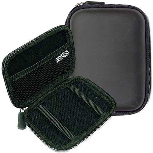 ROTRi Etui pour disque dur externe de 6,4cm (2,5'') en coque dure EVA / Western Digital My Passport Essential / Western Digital Elements Portable - noir