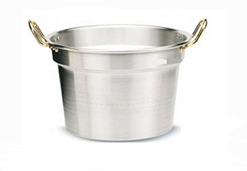 PENTOLA CALDAIA IN ALLUMINIO DIAMETRO CM 34 MADE ITALY CASA CAMPEGGIO PENTOLONE