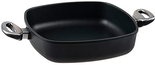 Viereckpfanne mit zwei Griffen Ø 28x28x7 cm) für Induktion
