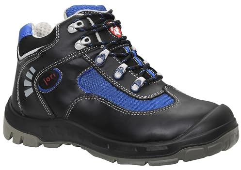 JORI Sicherheitsschuhe Alex S2, Damen und Herren, Lederschuh, Robust, Leicht, Schwarz, Stahlkappe Herren Klassisch