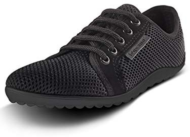 leguano Active - La chaussure sportive pieds nus, Noir lave, 44 EU