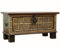 Marrakesch Vintage Deko Sitzbank mit Stauraum aus Holz 90cm groß | Truhe Holzkiste mit Deckel Amreet als Schlafzimmer Wohnzimmer Möbel | Bank Schuhbank mit Sitzfläche für den Flur als Flurmöbel