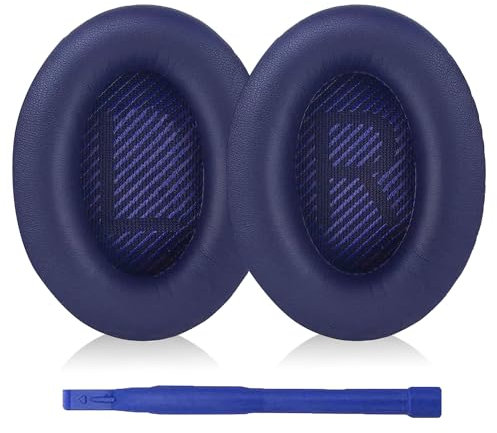 Aiivioll Cuscinetti di Ricambio per Bose QC35, Compatibili con Bose QuietComfort 35 (QC35) e QuietComfort 35 II (QC35 II) Cuffie con Cuscinetti Over-Ear (Blu Scuro)