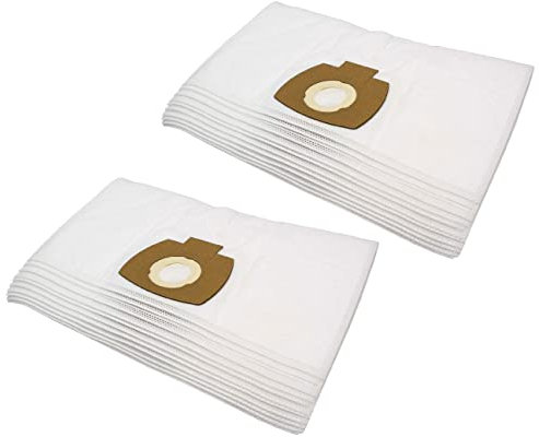 vhbw 20x Staubsaugerbeutel kompatibel mit Protool Festool VCP 260, VCP 300 für Staubsauger - Mikrovlies, Weiß