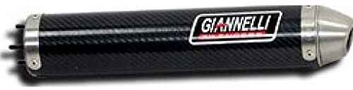 Auspuffanlage Giannelli Endtopf Carbon mit Aluminium Endkappe mit ABE für Yamaha