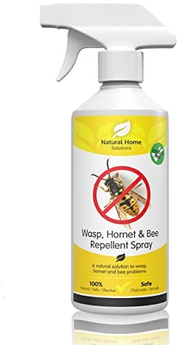 Eco Wasp Spray Repellent Stop Wasps Hornets Bees Safe Alternative to Chemical Killer Outdoors Indoors Effective Wasps Hornets Bees 500ml