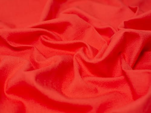 Stretch-Stoff, gewebt, Leinen, Baumwolle, Viskose, Himbeerfarben, Meterware