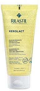 Rilastil Xerolact Gesichts- und Körperreinigungsöl Für Babys, Kinder und Erwachsene, Wirkt Feuchtigkeitsspendend und Rückfettend, Für Trockene, Gereizte Haut und Neurodermitis, 200 ml
