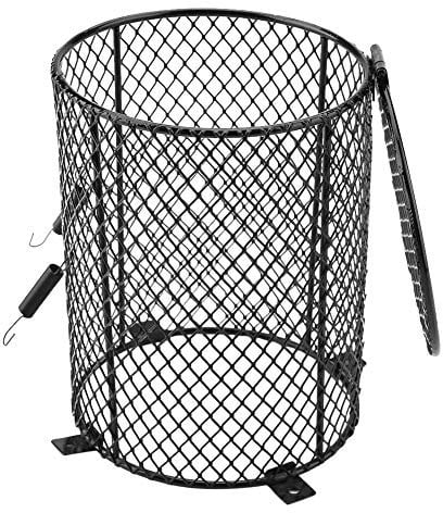 Tomantery Heat Bulb Lampshade, Amphibians Anti-hot Cage Heating Bulb Guard Anti-Scald Durable with Anti-hot Bracket for Ceramic Light Bulb for Reptile Lamps for Lizard(Round Shaped)
