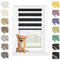 MARDOM Rollos für Fenster Ohne Bohren, Duo Rollo Tag und Nacht, Rollo Ohne Bohren, Doppelrollo Klemmfix Ohne Bohren, Fensterrollo Innen, Jalousien (Schwarz, 42.5x215 cm (Stoffbreite: 38.5)