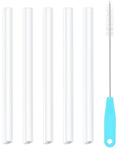 YETI Rambler Jr. Kids Straws Replacement - 5 BPA-Free Straws & 1 Cleaning Brush (12oz)