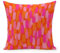 Housses de coussin abstraites rétro des années 70, rose et orange, 45,7 x 45,7 cm, confortable, esthétique, décoration d'intérieur, salon, dortoir universitaire tendance et funky pour lit, canapé