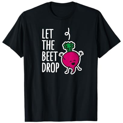 Lustig Let the beet drop beat drop joke DJ gifts beetroot EDM T-Shirt