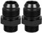 X AUTOHAUX 2 Stück Auto Stecker Befestigung Adapter Flare Union Kupplung Schwarz AN10-M18*1,5