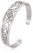 UNIFT Hexen Knoten Armband für Frauen Männer Edelstahl Hohl Out Chic Keltische Hexen Knoten Manschette Armreif Pagan Wiccan Schmuck (Silber 2)