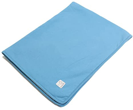 Kaiser 65318961 Jersey Blanket Winter Babydecke für Babyschale Pucktuch Neugeborene für Herbst/Winter geeignet Kuscheldecke 75 x 100 cm Fb.Blue