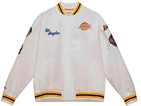 Mitchell & Ness NBA Hometown LW Satin Jacket - Los Angeles Lakers, M