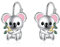 Koala Ohrringe für Damen Mädchen 925 Sterling Silber Koala Creolen Ohrringe Koala Schmuck Geschenk