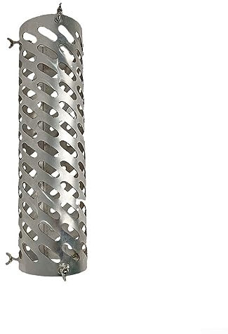 Oniissy Ofenrohr-Funkenschutz, Edelstahl, Schornsteinkappe, Schornsteinrohr-Filter, Ofenrohr-Oberkappe, 32 x 9 x 9 cm, 32 cm