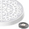 Robbins Aria The Only SENSI Temp fitting Electric Stove Burner Covers, Set of 4, Coil Protectors, Round, Range, Cooktop, Deep Size, Safety Sensor Fit (DEEP Grey TIle)