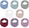 Baby Dreieckstuch Lätzchen, Weiche & Absorbierende Musselin Halstuch Baby mit 4 Verstellbares Druckknopf, Sabberlätzchen Baby für für Junge, Mädchen, Säugling, Kleinkinder, Unisex - 8 Stück