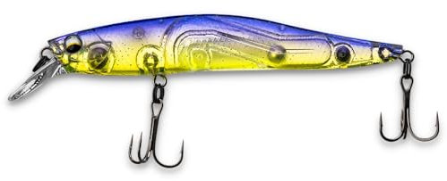 LMAB Flash Vibe 67, 80 & 98 mm - Twitchbait - Suspending & Floating, Hardbait, Wobbler Barsch, Suspender Wobbler, Zander Wobbler (Lauftiefe 1,0-2,0 m | schwebend/suspending, Purple Rave, 98 mm)