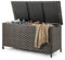COSTWAY Auflagenbox mit Rollen, Polyrattan Kissenbox, 320 L Kapazität, wasserdicht, UV-beständig, Aufbewahrungsbox XXL, Gartentruhe, Gartenbox für Garten, Balkon, 137 x 56 x 64 cm