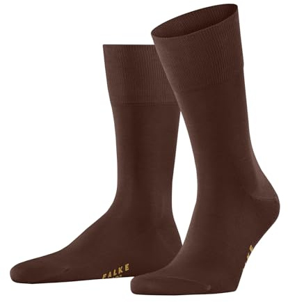 FALKE Herren Socken Tiago M So nachhaltige Fil D'Ecosse Baumwolle einfarbig 1 Paar, Braun Havana Club 5197, 45-46