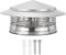 PATIKIL 8 Chimney Cap, 304 Stainless Steel Round Chimney Cover Cap Hood Screen Roof Vent with Screws for Fireplace Exhaust Exterior Stove Pipe