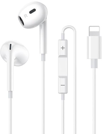 In-Ear Kopfhörer mit Kabel für iPhone [MFi-Zertifiziert] HiFi Stereo Ohrhörer mit Anschluss Mikrofon und Lautstärkeregler,Ohrhörer für Kompatibel mit iPhone 14/14Pro Max/13/12/12Pro Max/11/X/XR/XS/8/7