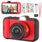 Kinderkamera, ULEWAY 3,5 Großes Display Kinder Kamera mit 360° Rotierendes Zoomobjektiv, Selfies, LED-Blitz, 1080P Fotoapparat Digitalkamera Kinder mit 32G Karte, Spielzeug Geschenke für Kinder 3-12