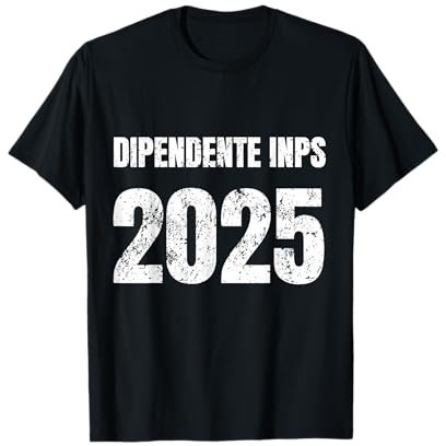 Pensione Uomo Donna Regalo Divertente Dipendente INPS 2025 Maglietta