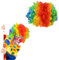 Regenbogen Clown Perücke,Bunte Clown Kostüm Zubehör,Lustige Lockenperücke Perücke Clown für Karneval und Fasching,Clown accessoires,Witzige Clown Kostüm für Kinder und Erwachsene,Unisex,1 Stück