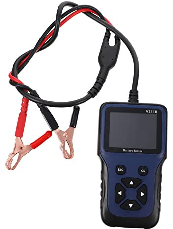 Alipis 12V Testeur De Batterie Pour Analyseur De Charge Auto Avec Impression Et Écran Large Langues Sélectionnables Mesure Précise Et Facile à Utiliser