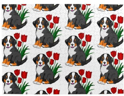 500 Teile, Puzzles für Erwachsene, anspruchsvolle Puzzles, Puzzlespiel für das Ganze,Lustiger Welpe