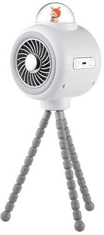 Wezalget Stroller Fan, Portable Clip On Fan for Stroller with Flexible Tripod, 3 Speed Cooling Device & USB Rechargeable, for Pram, Car Seat, Crib, Bed, Travel