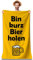 Zinello Design Strandtuch Mikrofaser 160x80 Personalisiert Bin Kurz Bier Holen Schnelltrocknend Saugfähig Kompakt Tasche Geschenk Pareo Damen Strand XXL Lustig