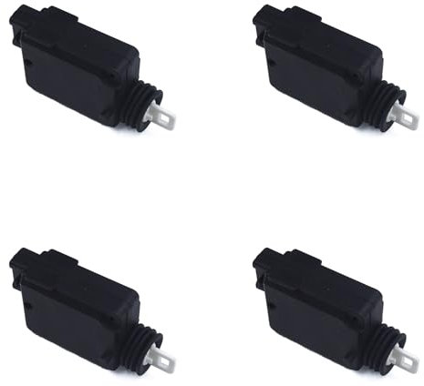 DKAEUK RNDL003X4N Actionneur de serrure de porte avant arrière gauche droite 4 pièces 7702127213 compatible avec CLIO I 1990-1998, CLIO II 1998-2005, SCENIC 1997-2003, MEGANE 1995-2002, 19 1992-1995