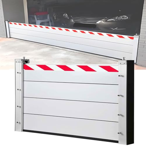 Aluminium-Hochwasserschutzwand L 735 x H 120cmHochwasserschutz Barriere Tur Mobile Hochwasserschutz Barriere TüR Hochwasserschutz Wasserabweiser füR Garage/Basement/HaustüR/Auffahrt