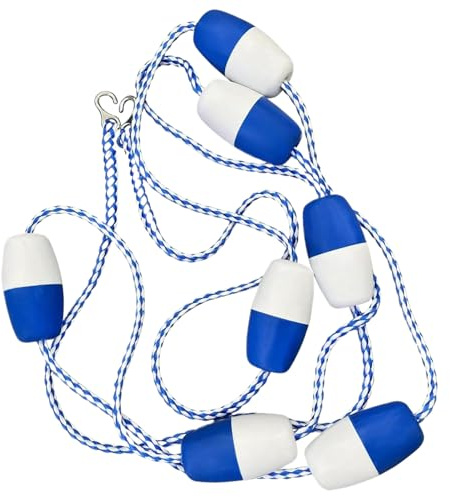 Pool Divider Rope Float | Safety Weather-Resistant - Swimming Pool Rope and Float Kit - for Home Public Indoor Training Practice Competitions Racing