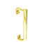 Securit 225mm Polished Brass Oval Door Pull Handle.
