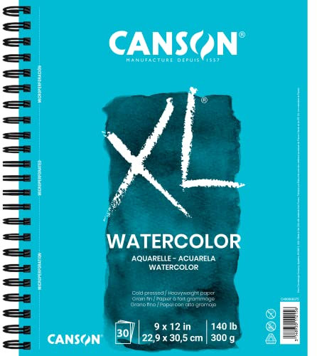 Canson Xl Watercolor Pad 9X12-30 Sheets