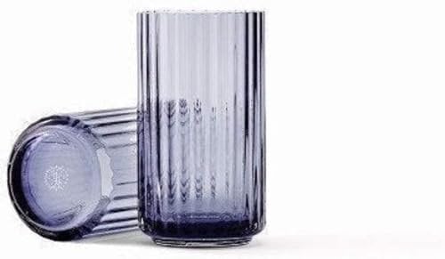 Lyngby Porcelæn Vase H12.5 cm Lyngby aus mundgeblasenem Glas zeitlos, blau