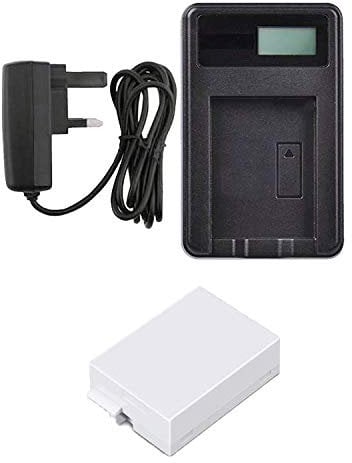 Charger and Battery for Canon EOS 550D, 600D, 650D, 700D - EOS Rebel T2i, T3i, T4i, T5i - EOS Kiss X3, X4, X5, X6i, X7i Camera - Charger for LP-E8 Battery