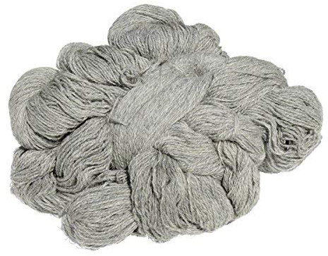 Hollert Schafwolle - Schurwolle Strickgarn versch. Farben 1000g Naturwolle Farbe Grau