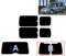 Passgenaue Tönungsfolie für-Opel Combo Tour 2002-2011 Heck/Seitenscheiben (35% Mittelschwarz, B)