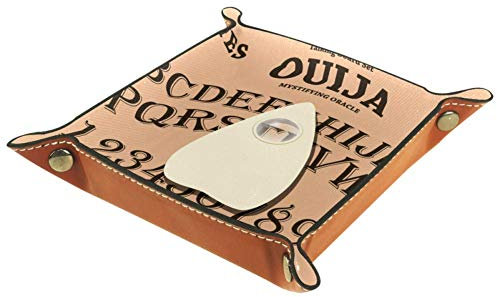 BestIdeas Aufbewahrungskorb, quadratisch, 20,5 × 20,5 cm, mit Wasserfarbe, Libelle, Organizer-Box auf Tisch für Zuhause, Büro, Wohnheim, Mikrofaser-Leder, Die Ouija, Large