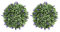 YARNOW Künstliche Lavendelkugel Buchsbaum Topiary Ball Hängen Dekor Garten Topiary Dekorationen Indoor Outdoor Künstliche Pflanze Ball Hochzeit Weihnachten Urlaub Lieferungen 2Pcs